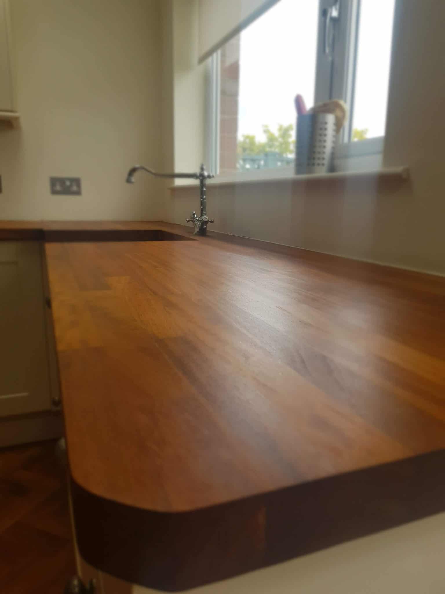 Wooden Worktop Sanding & Restorations Dustless System USed