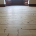 Pine Floorboards Sanded and Varnished