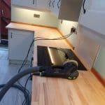 wooden worktop sanding and restoration
