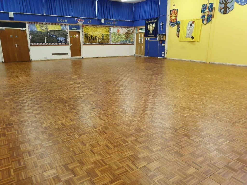 School hall floor restoration manchester