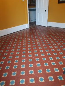 original floor tiles cleaned and restored in barrow in furness