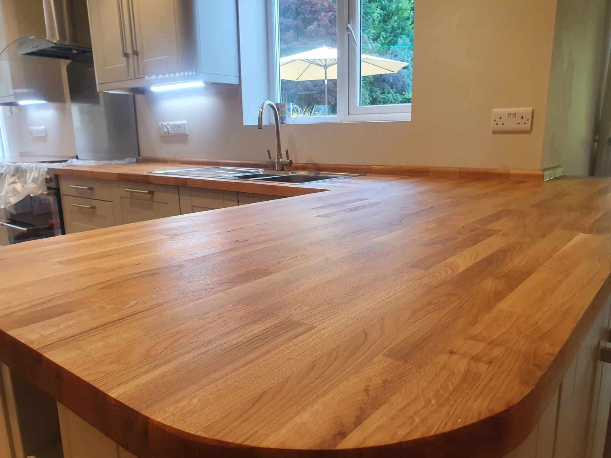 Stunning Wooden Worktop Sanding And Restoration In Cumbria